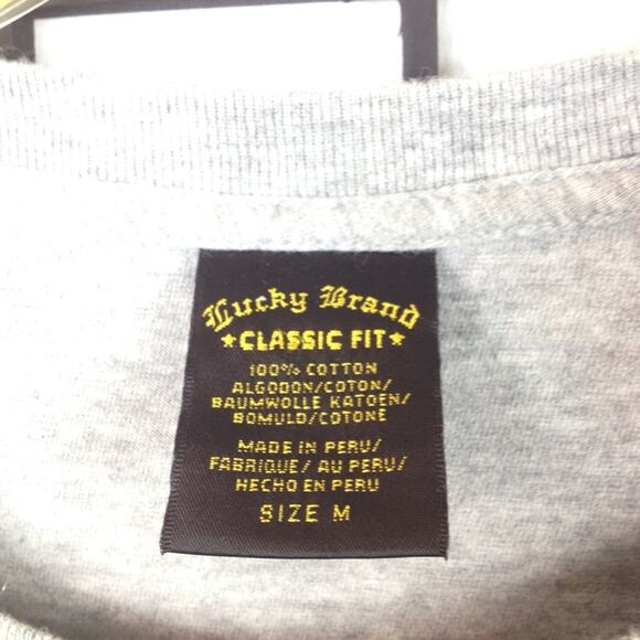 Lucky Brand Quality Fit Dungarees Crewneck Short Sleeve T-Shirt Size M - Picture 5 of 6